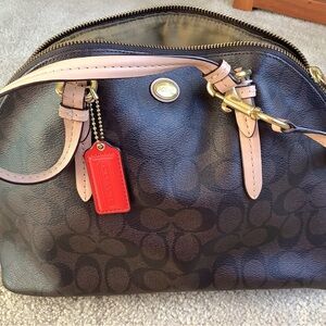 COACH signature Peyton Cora Domed handbag
